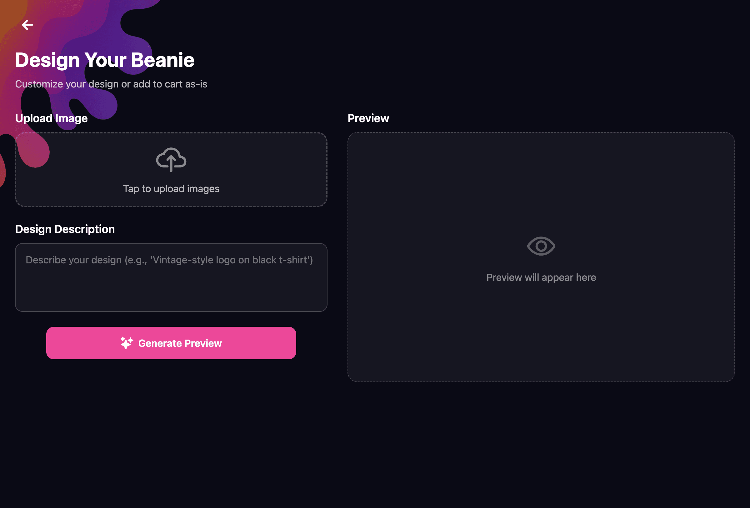 SwagLabs Design Studio Interface
